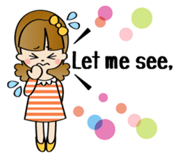 Girl & Rabbit sticker #720887