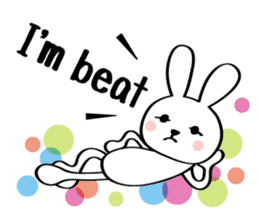 Girl & Rabbit sticker #720890