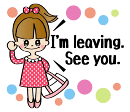 Girl & Rabbit sticker #720891