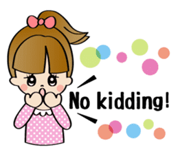 Girl & Rabbit sticker #720897