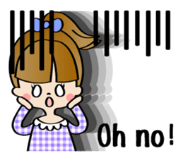 Girl & Rabbit sticker #720899