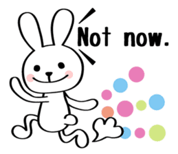 Girl & Rabbit sticker #720901