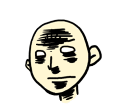 Queasy Bald sticker #721443