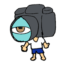 camera man sticker sticker #721632