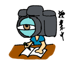 camera man sticker sticker #721635