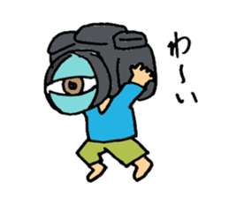 camera man sticker sticker #721643