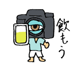 camera man sticker sticker #721649