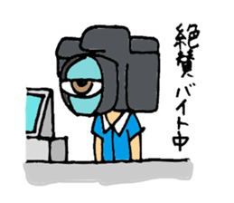 camera man sticker sticker #721654