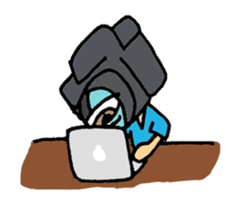 camera man sticker sticker #721658