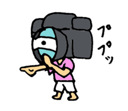 camera man sticker sticker #721659