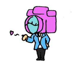 camera man sticker sticker #721664