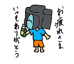 camera man sticker sticker #721667