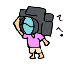 camera man sticker sticker #721668