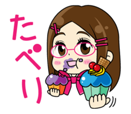 Daily conversation of the  Fukuoka-Girl sticker #722568