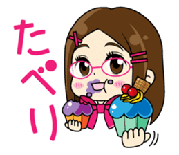 Daily conversation of the Fukuoka-Girl sticker #722568