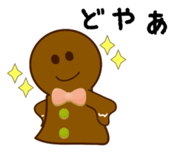 Cute Gingerbread Man sticker #723071