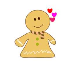 Cute Gingerbread Man sticker #723072
