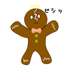 Cute Gingerbread Man sticker #723073