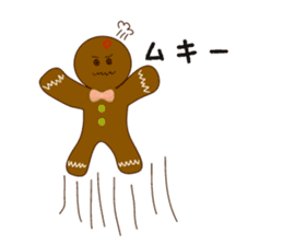 Cute Gingerbread Man sticker #723077