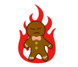 Cute Gingerbread Man sticker #723078