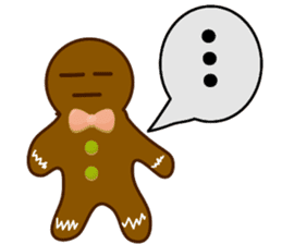 Cute Gingerbread Man sticker #723084