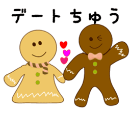 Cute Gingerbread Man sticker #723092