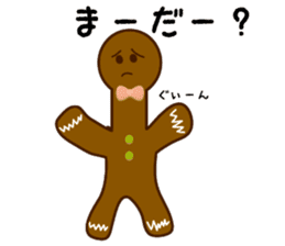 Cute Gingerbread Man sticker #723094