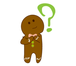 Cute Gingerbread Man sticker #723098