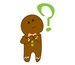 Cute Gingerbread Man sticker #723098