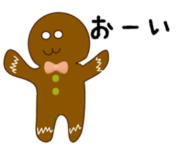 Cute Gingerbread Man sticker #723100