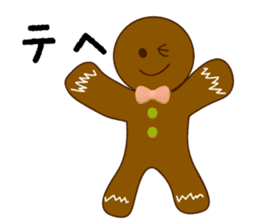 Cute Gingerbread Man sticker #723103