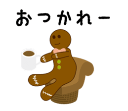 Cute Gingerbread Man sticker #723104