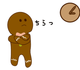 Cute Gingerbread Man sticker #723108