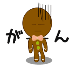 Cute Gingerbread Man sticker #723110