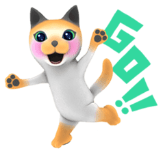 Yasaneko the perverse cats Taroimo Ver. sticker #724082