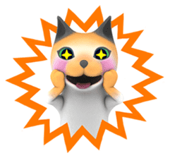 Yasaneko the perverse cats Taroimo Ver. sticker #724092