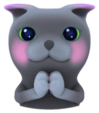 Yasaneko the perverse cats Taroimo Ver. sticker #724103