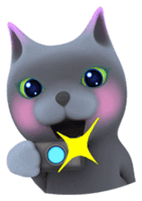 Yasaneko the perverse cats Taroimo Ver. sticker #724105