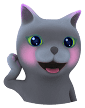 Yasaneko the perverse cats Taroimo Ver. sticker #724111