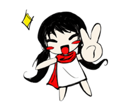 WingTip The Red Scarf sticker #724619