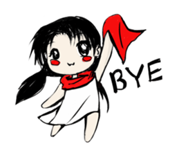 WingTip The Red Scarf sticker #724627