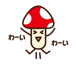 Mr.mushroom sticker sticker #725791