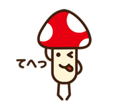 Mr.mushroom sticker sticker #725796