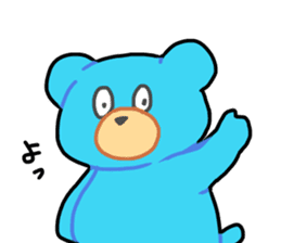 Blue bear sticker #726863