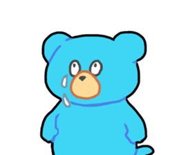 Blue bear sticker #726864