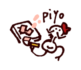 Piyopiyopiyo-ko baby chicks is cosplayer sticker #727025