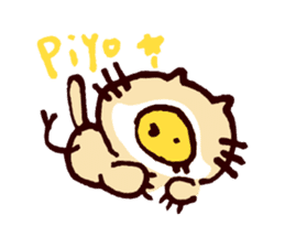 Piyopiyopiyo-ko baby chicks is cosplayer sticker #727045