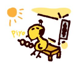 Piyopiyopiyo-ko baby chicks is cosplayer sticker #727055