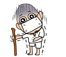 Old man of the round eyes sticker #727151