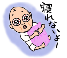 Old man of the round eyes sticker #727164